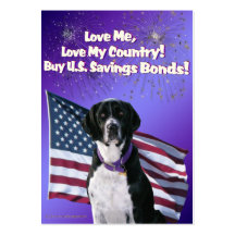 Scuba Dog Patriotism Trading Cards Business Card