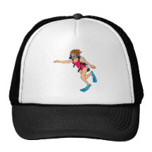 Scuba lady hats