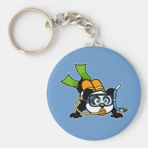 Scuba Panda Key Chain