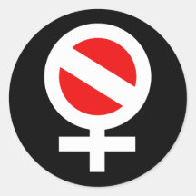 Scuba Woman Sticker