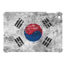 Scuffed and Worn South Korean Flag Cover For The iPad Mini