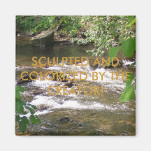 SCULPTED AND COLORIZED BY THE CREATOR FRIDGE MAGNET