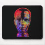 Sculpture of Head Mouse Pad in Black Head