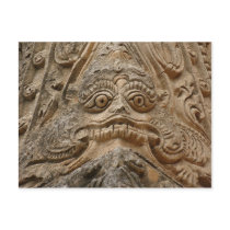 Sculpture of temple postcards