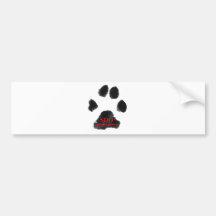 SDO paw print Bumper Stickers