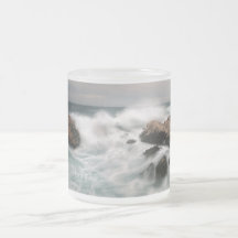"Sea" #2 Frosted Glass  Mug