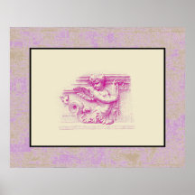 Sea Angel ~ Poster 30x24 Matted Design