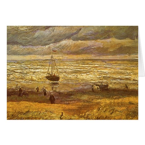 Sea at Scheveningen by van Gogh, Vintage Fine Art Greeting Cards