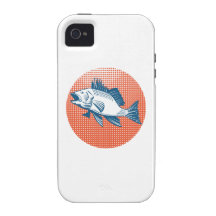 Sea Bass Retro Case-Mate iPhone 4 Cover