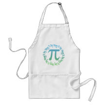 Sea Blue Gradient Pi Day Gifts and Tees Apron