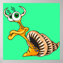 Sea Creature With Horns Poster