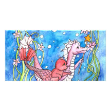 Sea Dragon Quest Photo Card Template