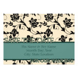 Sea Foam Floral Announcements