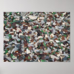 Sea Glass at Glass Beach - Bermuda Poster