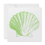 Sea Glass Sea Shell Luau Reception Invitation