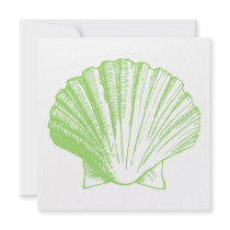 Sea Glass Sea Shell Luau Reception Invitation