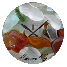 Sea Glass Wall Clock