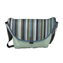Sea Grass Stripes Pattern Messenget Bag Courier Bags
