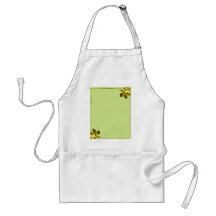 Sea Green and Yellow Plumeria Aprons