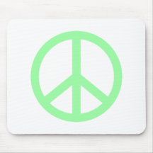 Sea Green Peace Mousepads