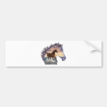 Sea horse bumper sticker