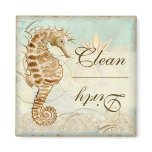Sea Horse Coastal Beach - Dishwasher Magnet