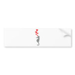 sea horse in love icon bumper stickers