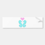 sea horse love bumper stickers