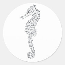 Sea Horse Nautical Design Stickers
