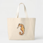 Sea horse tote bags