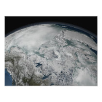 Sea ice above North America