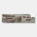 Sea Otter Anti-Pollution Bumpersticker Bumper Stickers
