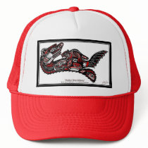 SEA OTTER & BABY (Haida Styled) Gift Range Trucker Hats