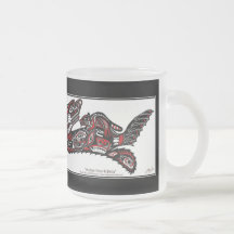 SEA OTTER & BABY (Haida Styled) Gift Range Coffee Mug