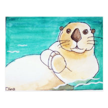 Sea Otter Postcard