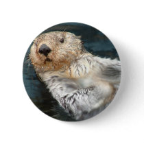 Sea Otter Round Button