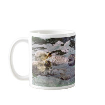 Sea Otters Holding Hands Mug