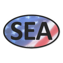 SEA Oval Sticker