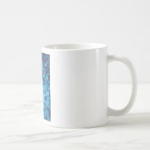 SEA SCALES IN INDIGO - Stunning Ocean Waves Blue Coffee Mugs
