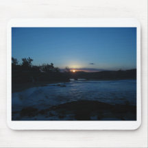 Sea scape sunset mousepad