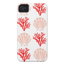Sea Shells and Coral iPhone 4 Case
