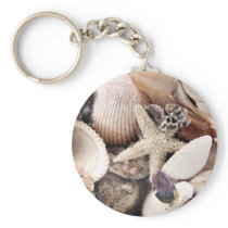 Sea Shells by the Shore Key Chains