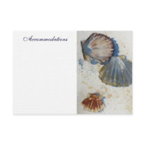Sea Shells Enclosure Card Personalized Invites