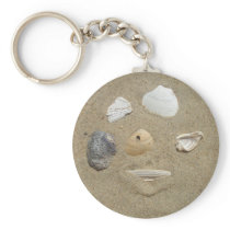 Sea Shells in the Sand Keychain
