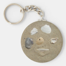 Sea Shells in the Sand Keychain