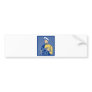 Sea ship captain at the helm steering wheel bumper sticker