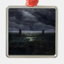 Sea Shore in Moonlight, 1835-36 Christmas Tree Ornaments