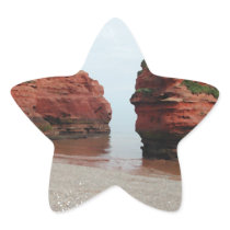 Sea Stack Rocks. Ladram Bay. Devon. UK. Star Sticker