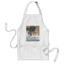 Sea storm in Camogli Apron