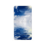 sea, sun and clouds custom address labels